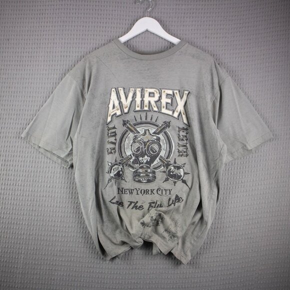 Avirex New York City Gas Mask Vintage Tee XXL - Picture 1 of 8